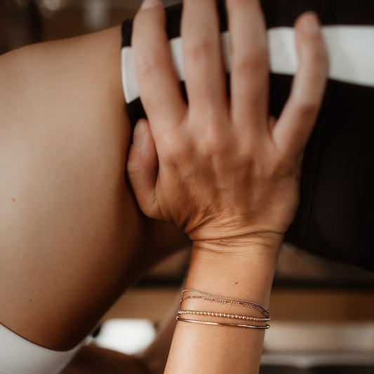 3mm Gold Filled Beaded Bracelet