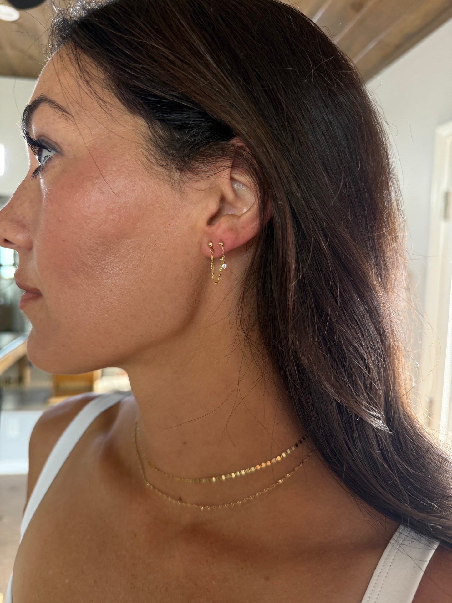 Singapore Chain earrings