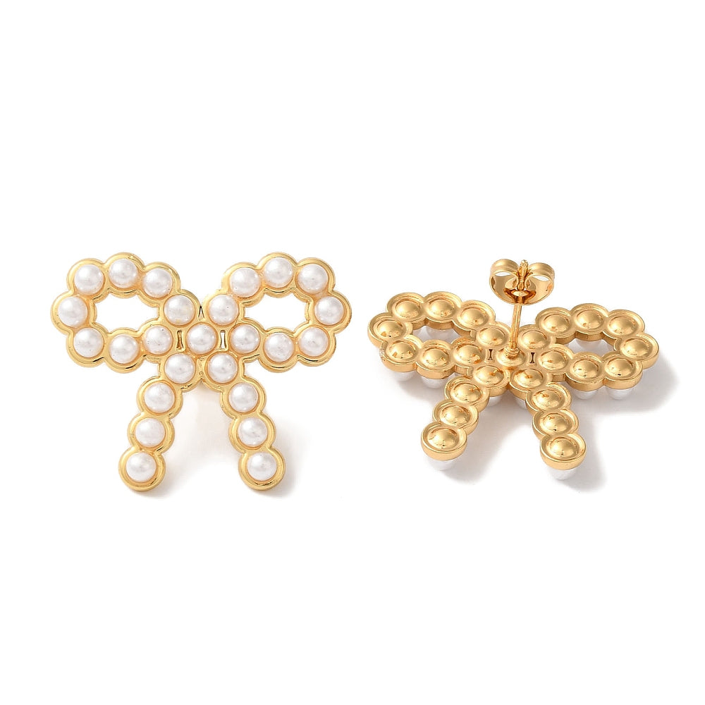 Pearl Bow Studs