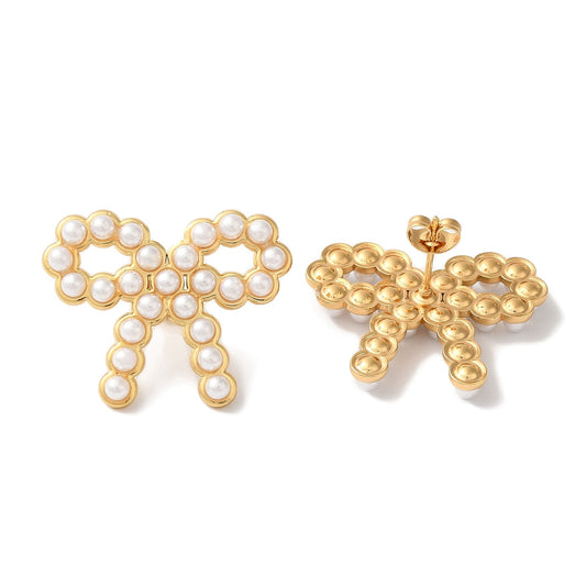 Pearl Bow Studs