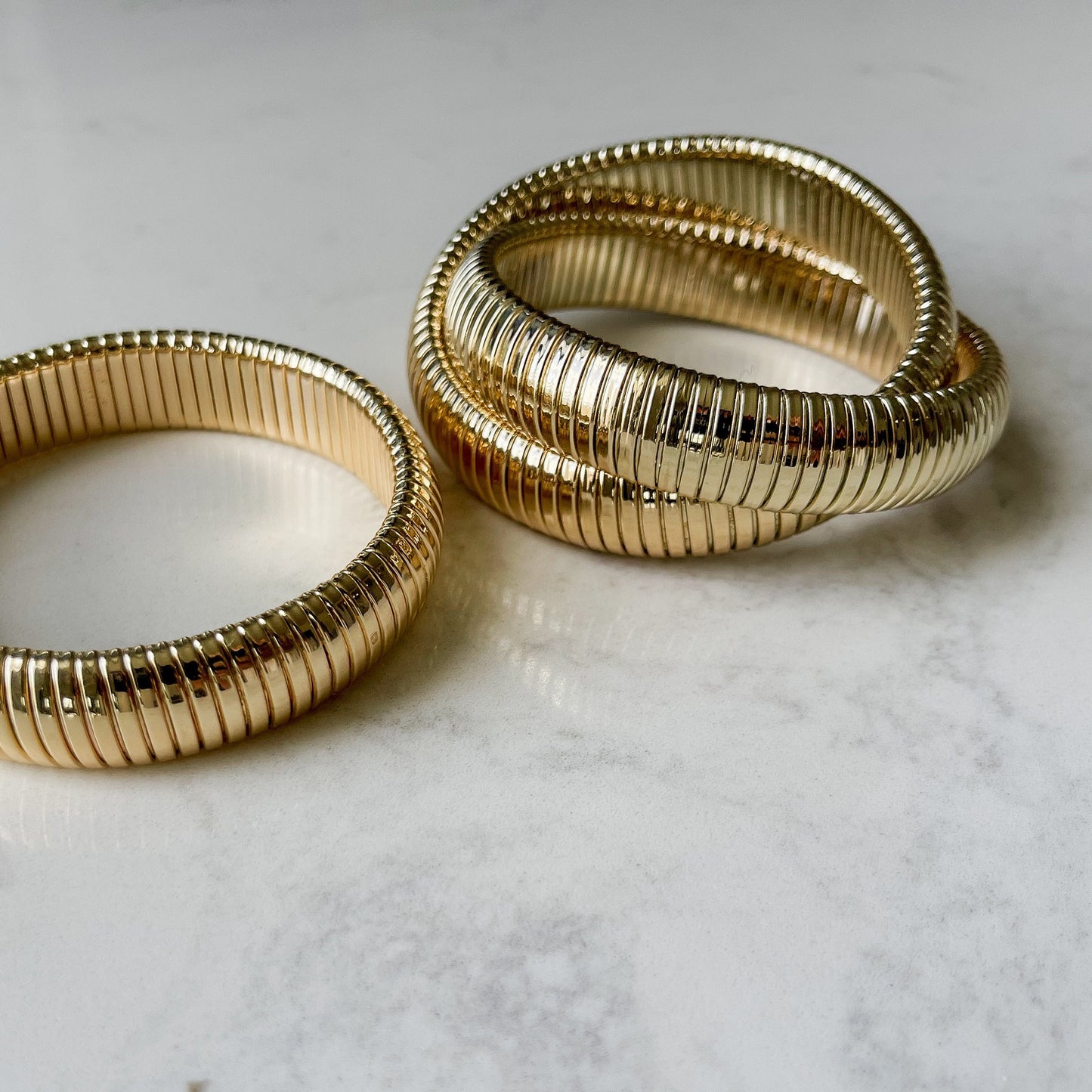 Intertwined Coil Bangle