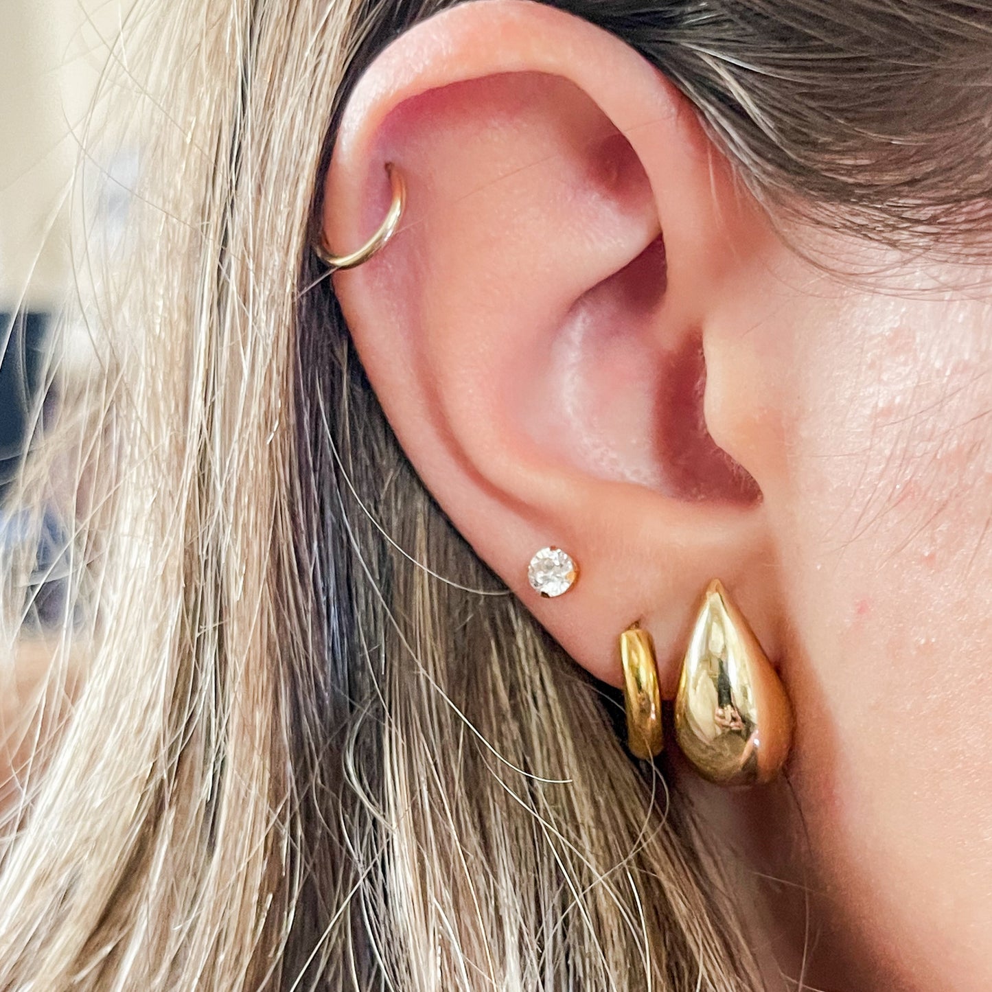 Teardrop Studs