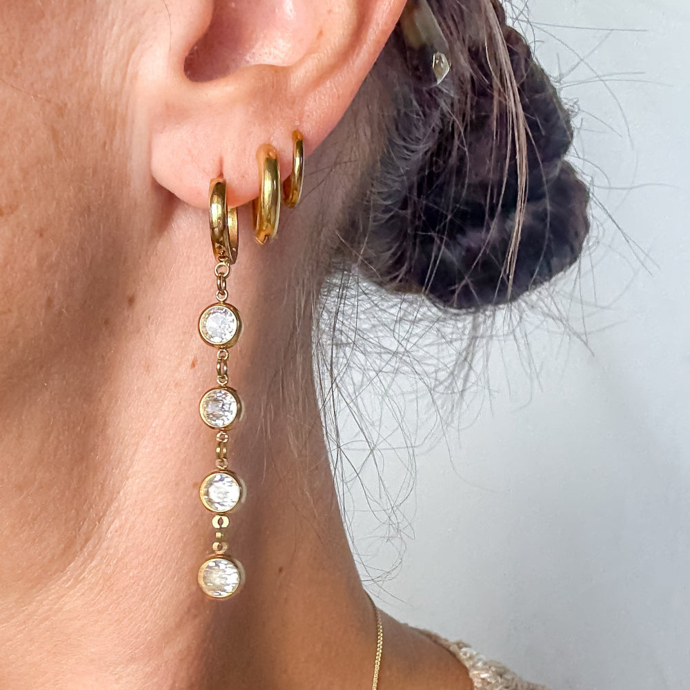 CZ Drop earrings