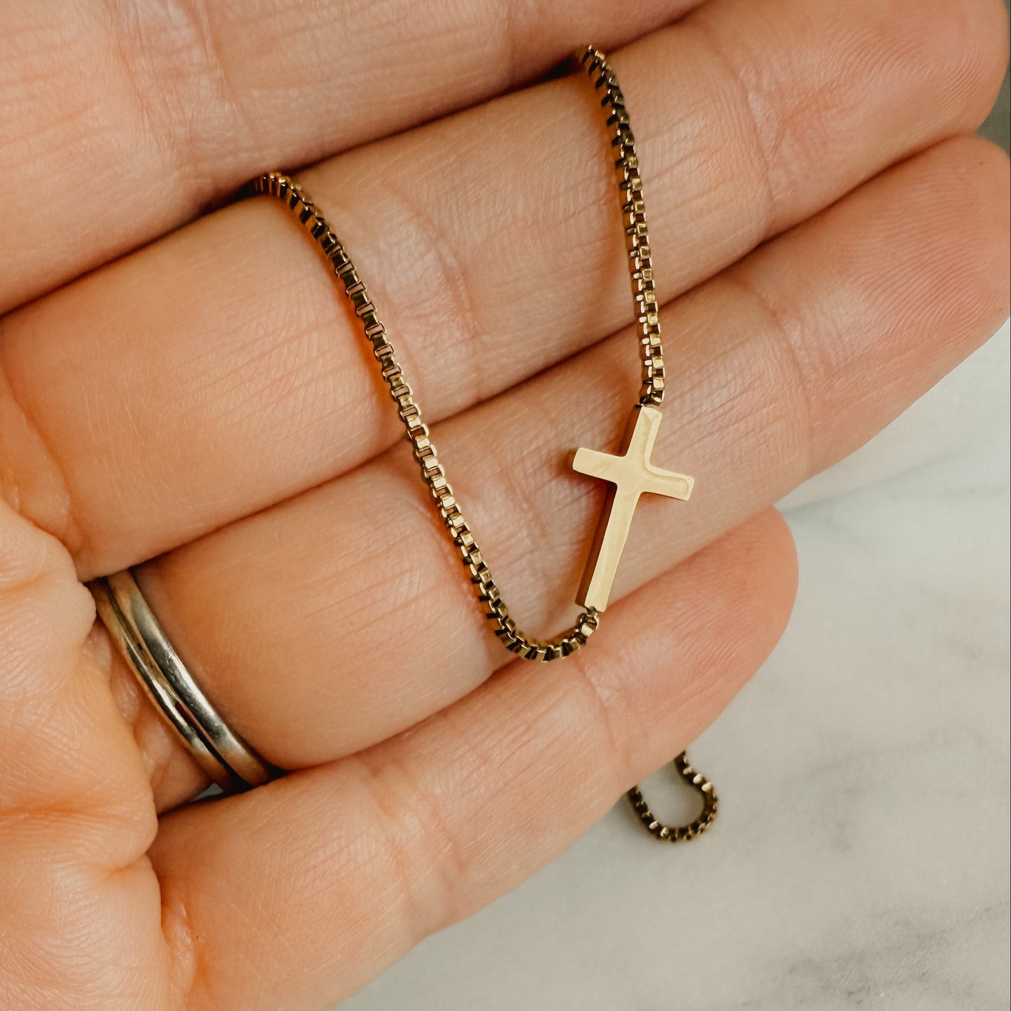 Faith Mini Cross Necklace
