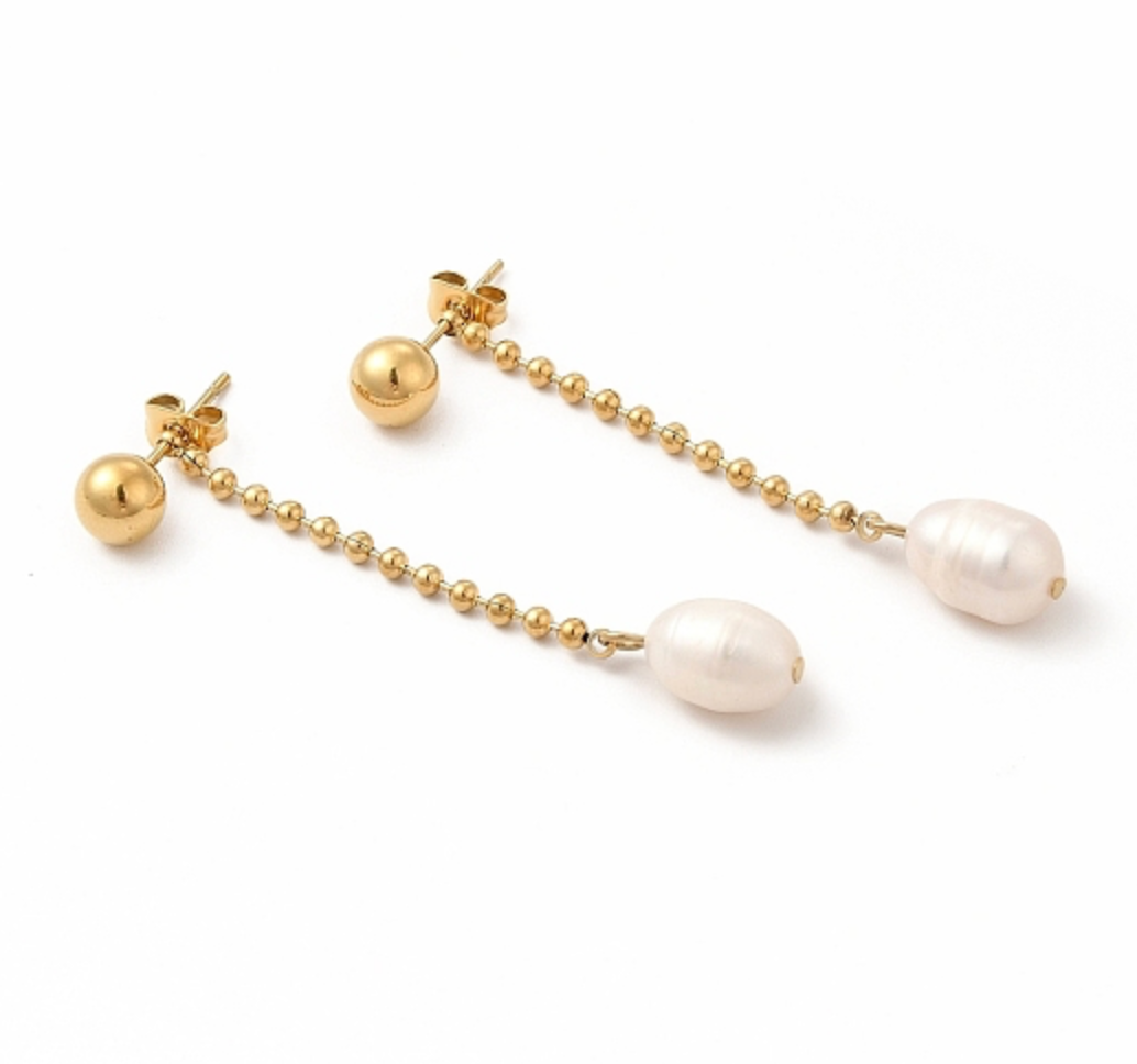Pearl Drop Studs