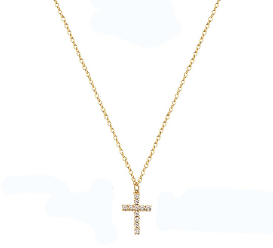 CZ Cross Necklace