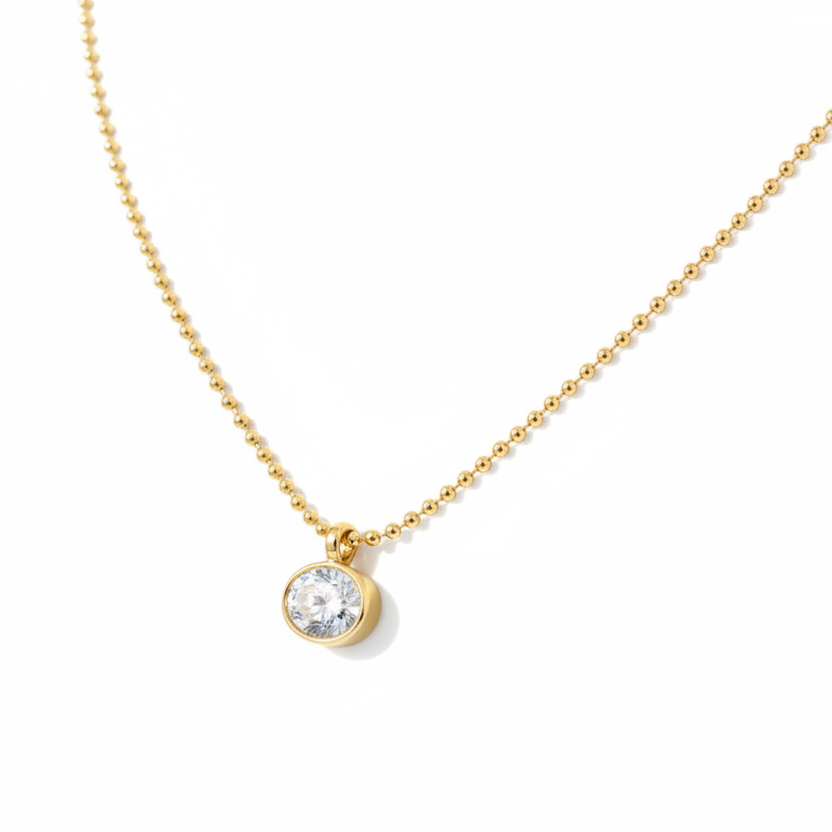 Oval Stone Necklace