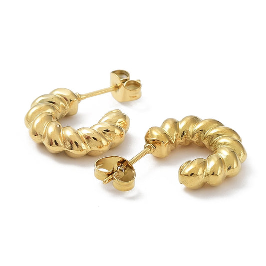 Mini Croissant Earrings