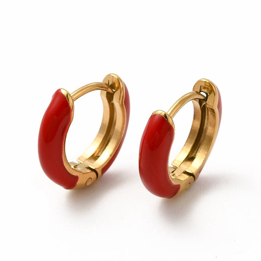 Festive Red Hoops