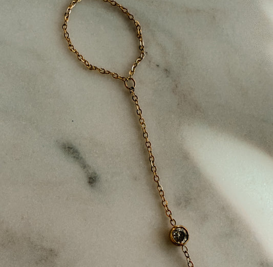 Single Stone Hand chain