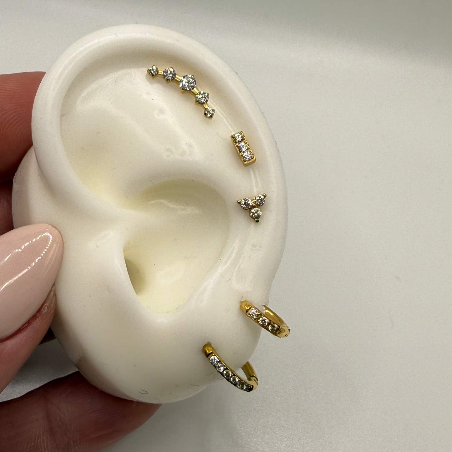 Flat back earrings