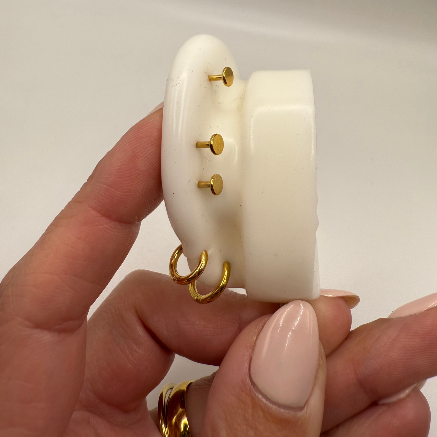 Flat back earrings