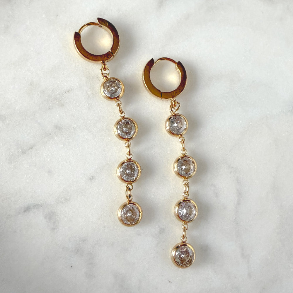 CZ Drop earrings