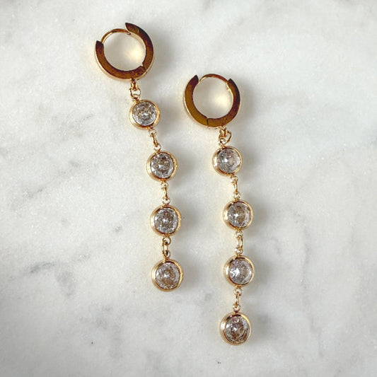 CZ Drop earrings
