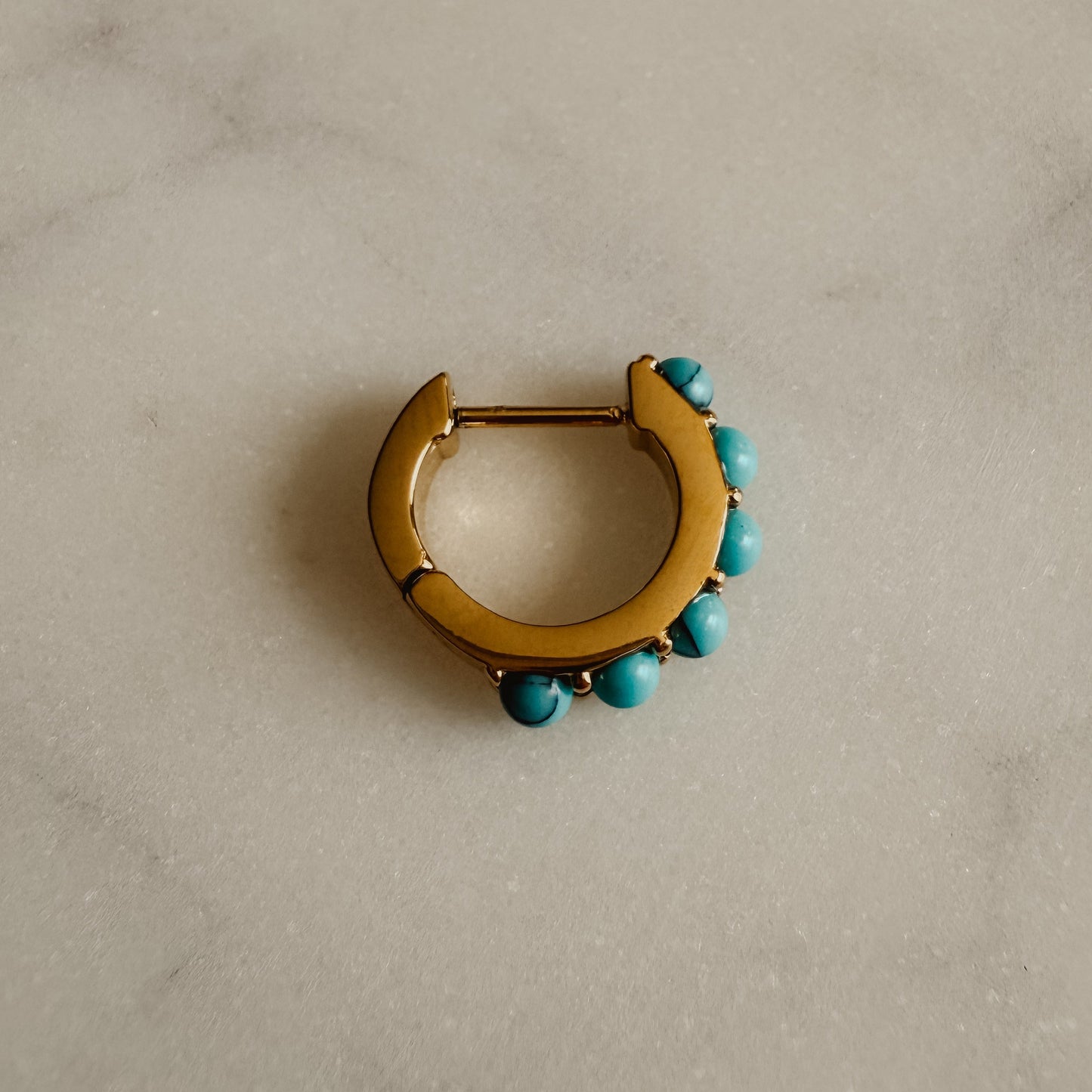 Turquoise Hoops