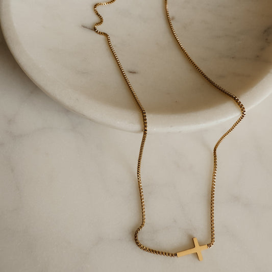 Faith Mini Cross Necklace