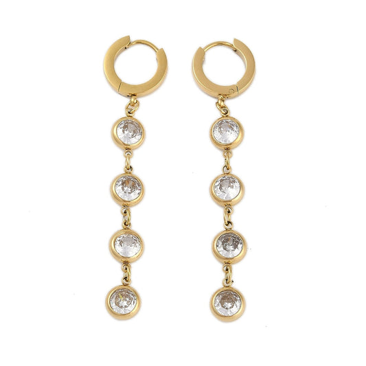 CZ Drop earrings
