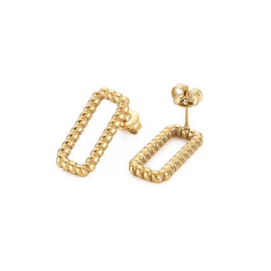 Rectangular Twist Studs