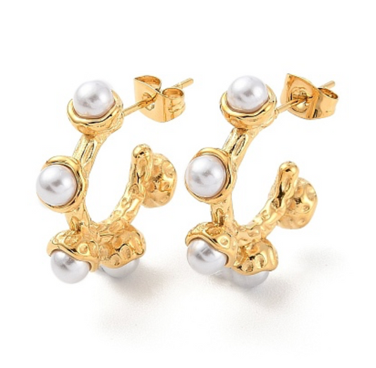 Pearl Nest Earrings