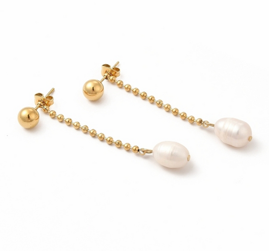 Pearl Drop Studs