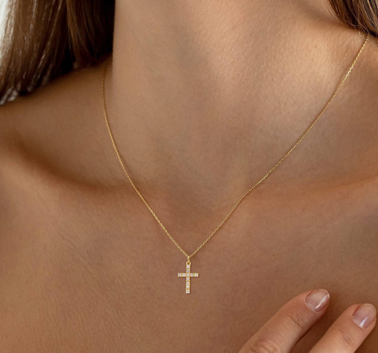 CZ Cross Necklace