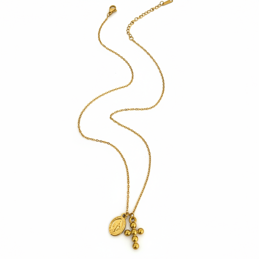 Medallion Cross Necklace