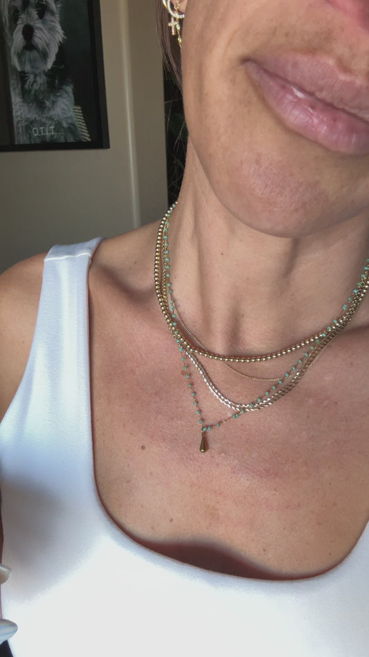 Turquoise Drop Necklace
